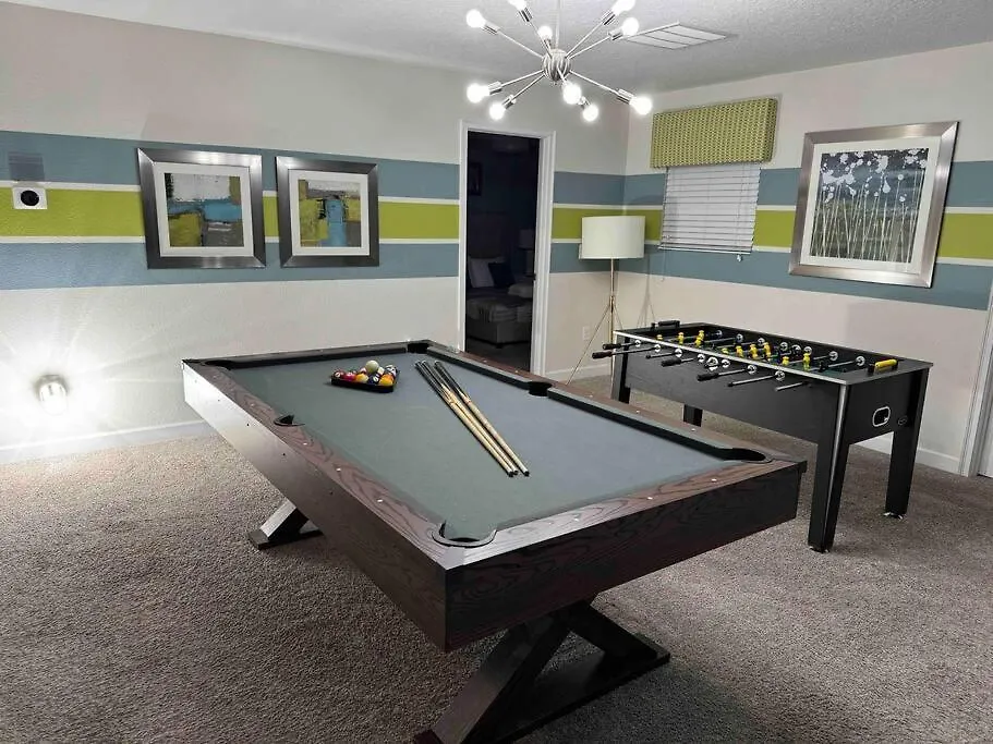 Cheerful 9Br/5Ba Pool/Spa Home Cinema Smart Tv Davenport United States